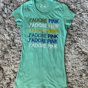 Victorias Secret PINK mint shirt small green S